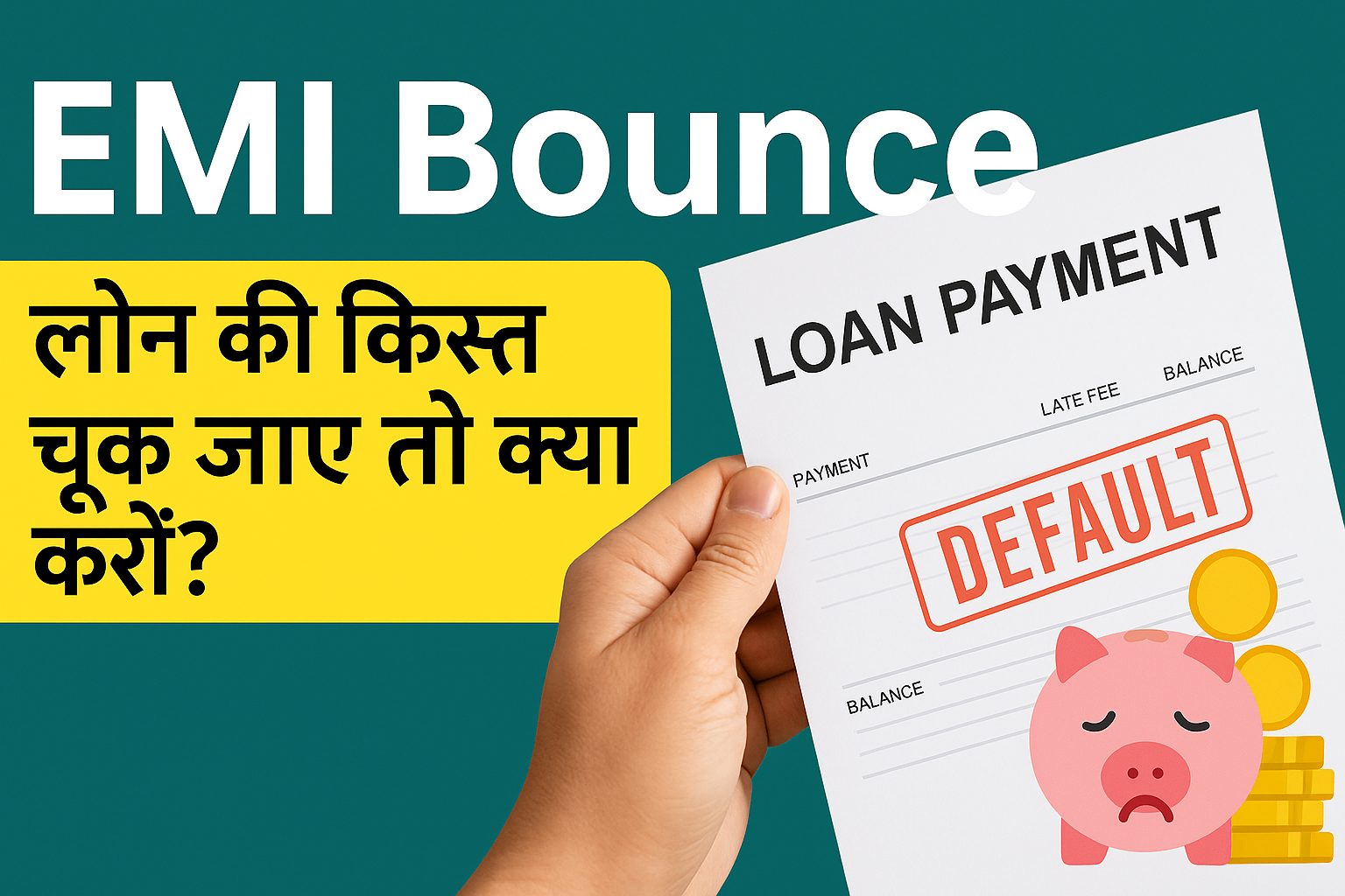 EMI Bounce क्या होता है? अगर लोन की किस्त चूक जाए तो क्या करें? जानिए नुकसान, समाधान और बचाव के तरीके
