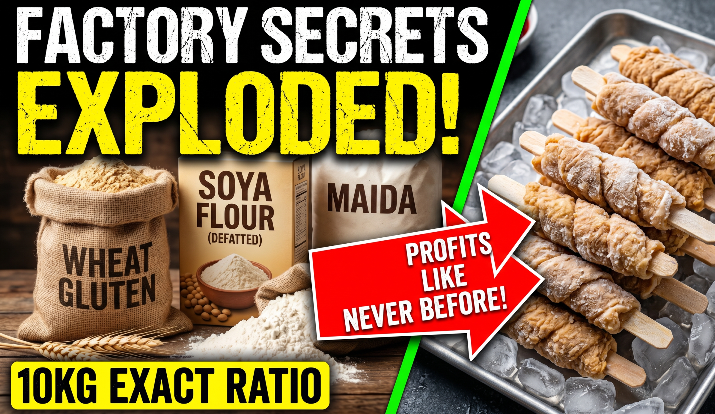 Soya Chaap Raw Material Formula: 10KG Batch Ratio Aur Price List